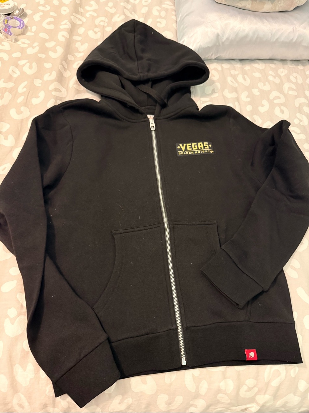Woman’s Black Vegas Golden Knoghts Zip-Up Hoodie